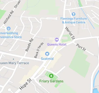 map for Lindsay & Gilmour Pharmacy (High Street, Inverkeithing)