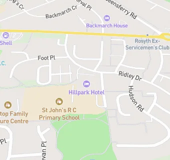 map for St. John's After School Club