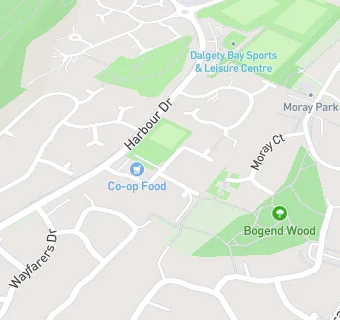 map for Dalgety Bay Bowling Club