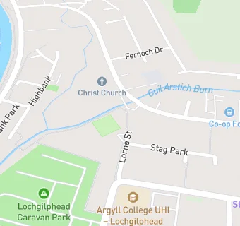 map for Lochgilphead Bowling Club