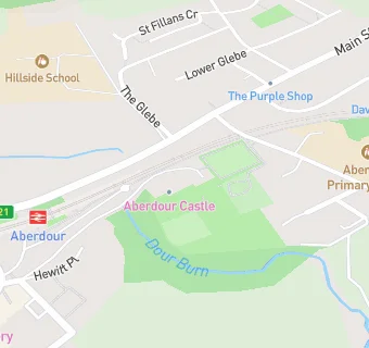 map for Aberdour Castle And Shop