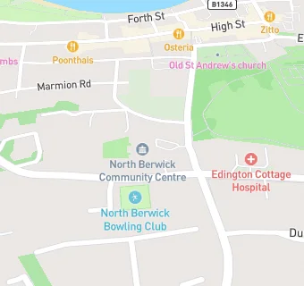 map for North Berwick Community Centre