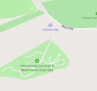 map for Yellowcraig Caravan Club Site Shop