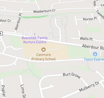 map for Canmore Primary School