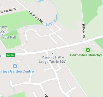 map for Cairneyhill Inn