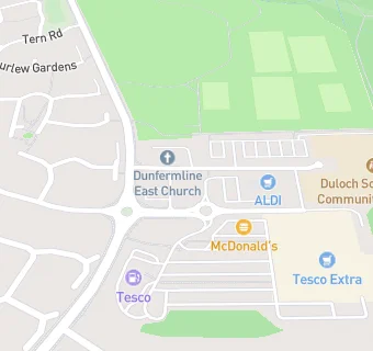 map for Lloyds Pharmacy (Turnstone Road, Dunfermline)