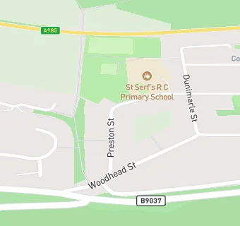 map for St Serf's Primary School