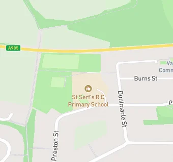 map for St Serf's R C Primary School