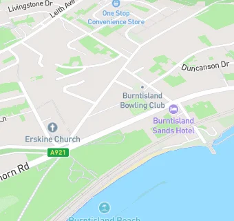 map for Burntisland Bowling Club