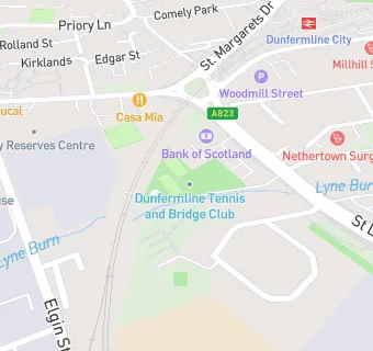 map for Dunfermline Tennis And Bridge Club