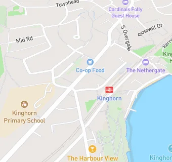 map for Kinghorn Medical Practice