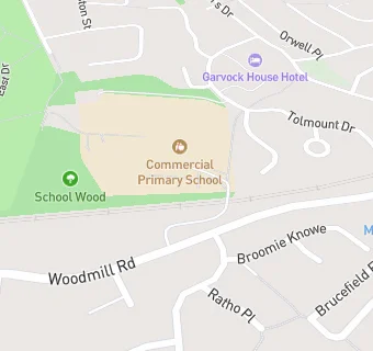 map for Commercial Primary Out Of School Club