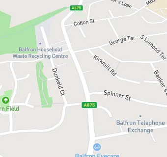 map for Balfron Bowling Club