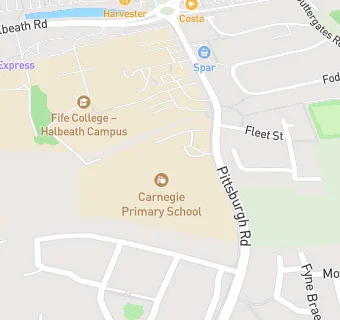 map for Carnegie Primary School