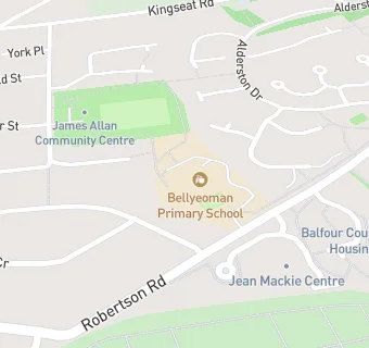 map for Bellyeoman Primary School