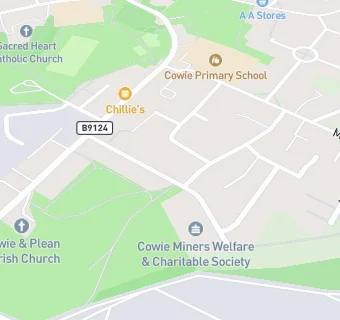 map for Cowie Health Centre