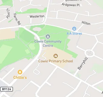 map for Cowie Primary School