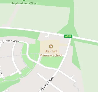 map for Blairhall Primary School