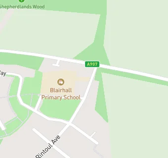 map for Blairhall Primary School