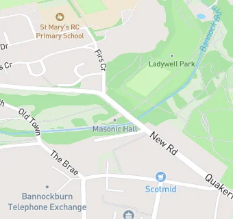 map for Bannockburn Masonic Lodge