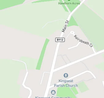 map for Kingseat Post Office