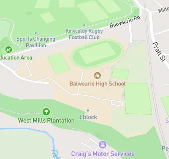 map for Balwearie Sports Centre