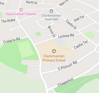 map for Clackmannan Primary School