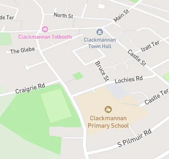 map for Clackmannan Nursery School