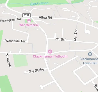 map for Clackmannan Development Trust