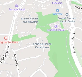 map for HC-One Annfield House Care Home