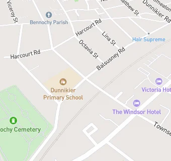 map for Dunnikier Primary School