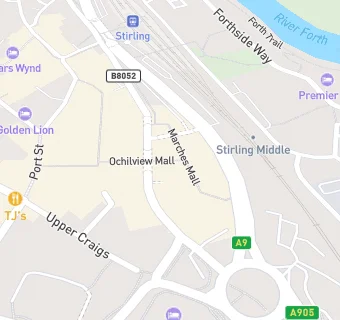 map for Superdrug Pharmacy (Stirling)