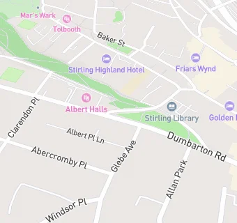 map for Stirling Bowling Club