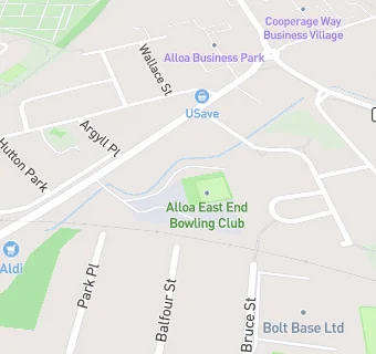 map for Alloa East End Bowling Club