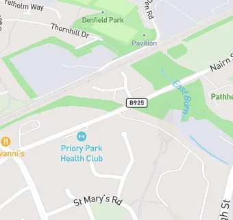 map for Priory Park Health Club