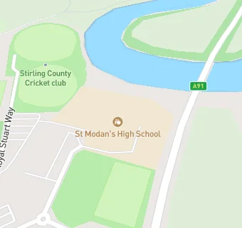 map for St Modan's High School