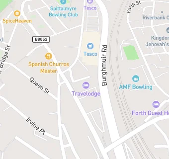 map for Travelodge Hotels