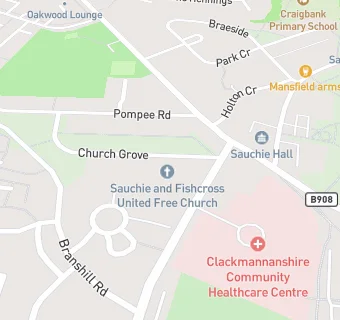 map for United Free Church