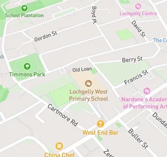 map for Lochgelly West Primary School