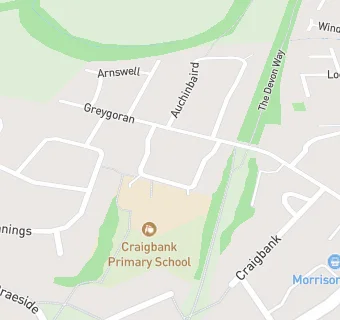 map for Craigbank Nursery Class