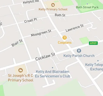 map for Kelty And Blairadam Ex Servicemen's Club