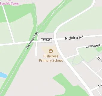 map for Fishcross Primary School