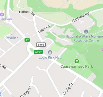 map for Logie Kirk Hall