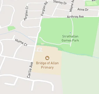 map for Bridge Of Allan Nursery School