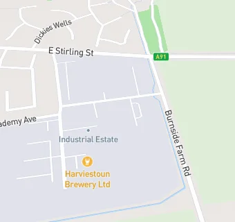 map for Harviestoun Brewery