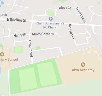 map for Alva South Bowling Club