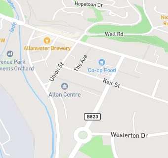 map for Bridge Of Allan Parish Church