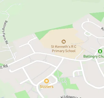 map for St Kenneth's R C Primary School