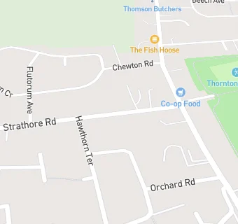 map for Rothes Medical Practice - Thornton