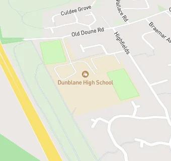 map for Dunblane High School